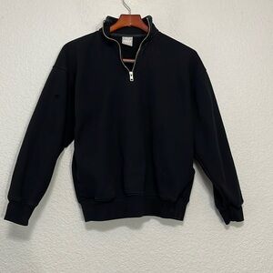 Aritzia TNA Cozy Mega Fleece 1/4 Zip Sweatshirt
